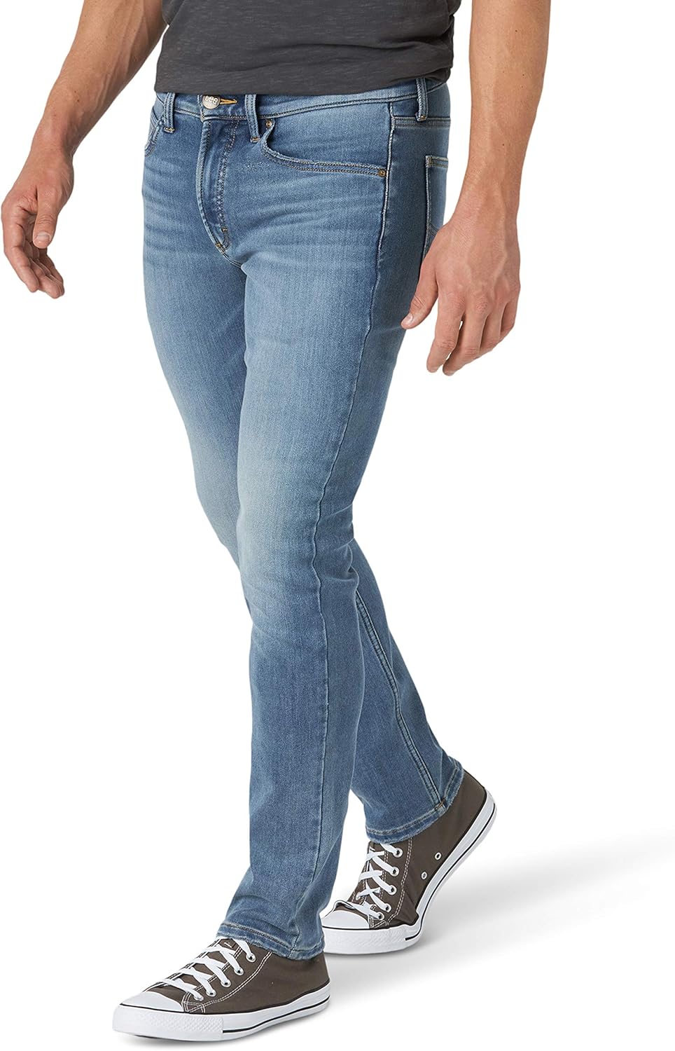 lee brushed back 男士 直筒锥腿牛仔裤